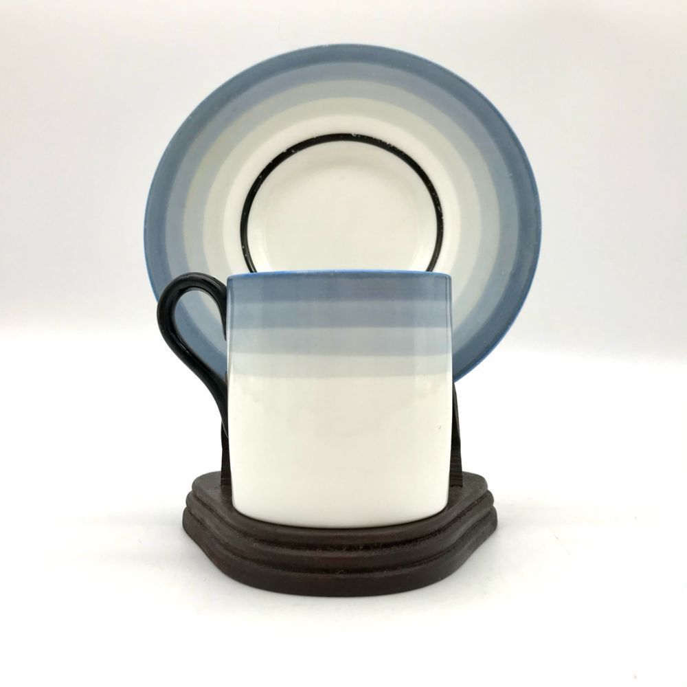 Wedgwood Gradient Blue Demitasse Tea Cup & Saucer